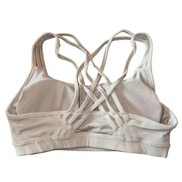 Athleta Fully Focused Bra in Powervita Gray Size Medium - Picture 5 of 5